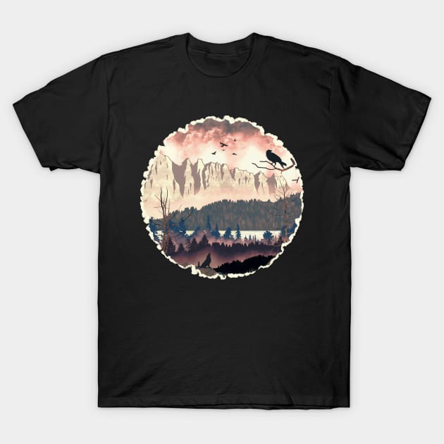 Mountain View T-Shirt by Anastasiya Malakhova